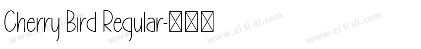 Cherry Bird Regular字体转换